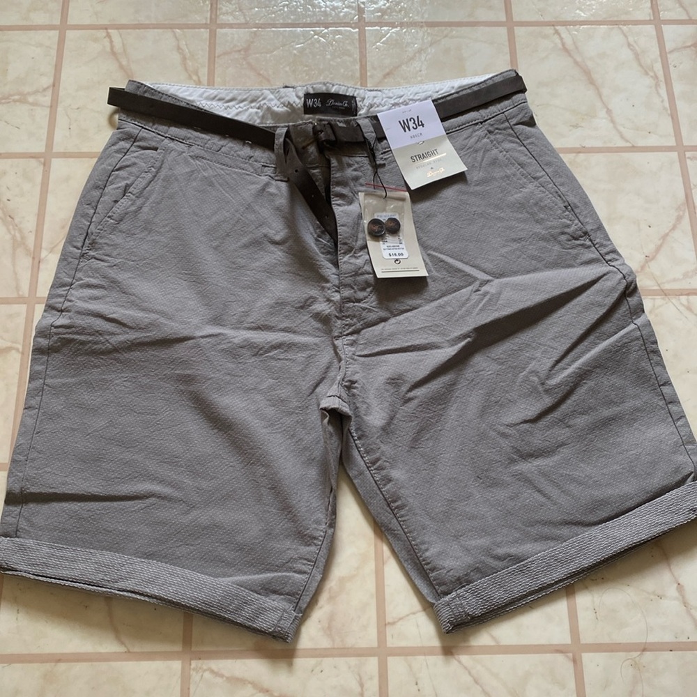 Mens Light Grey Shorts
